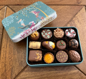 (image for) Sara Miller Tin 12 Luxury Chocolates